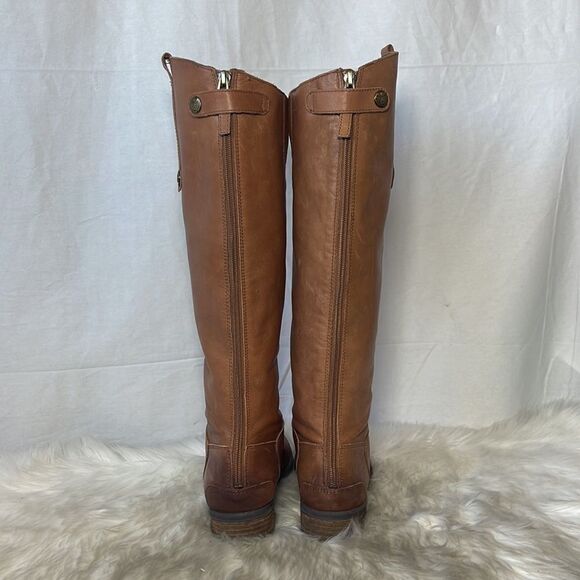 Sam Edelman Penny Cognac Leather Knee High Riding Boots Sz 7.5 - Picture 4 of 7